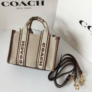 1円～コーチ COACHバッグ CS618 ナチュラルマルチ ミニトートバッグ ショルダーバッグ ハンドバッグ 2WAY スミストート アウトレット品