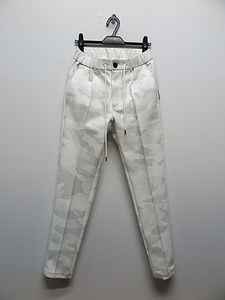 SALE40%OFF/wjk・ダブルジェイケイ/smart pin-tuck slacks/white camo・L