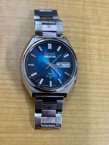 YU【長期保管品】 SEIKO セイコー 5ACTUS ファイブアクタス SS 自動巻き 腕時計 デイデイト カットガラス 6106-8690 23jewel