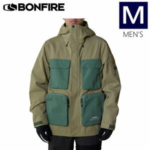 ● BONFIRE PITCH SHELL JACKET BEIGE Mサイズ ボンファイヤ スノボウェア スノーボード ジャケット メンズ 23-24 日本正規品