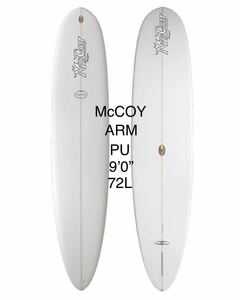 スーパーセール!新品！未使用！大特価！McCOY ALL ROUND MAL 9’0” 72L CLEAR PU. 