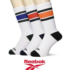 25cm～27cm◆Reebok　リーボック　スポーツに　スクールソックス　厚めタイプ◆3足組　靴下◆25cm26cm27cm◆新品未使用　送料込み 