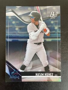 Topps MLB 2021 Bowman platinum プロスペクト #TOP-44 NASIM NUNEZ ナシム・ヌニェス Miami Marlins マイアミ・マーリンズ