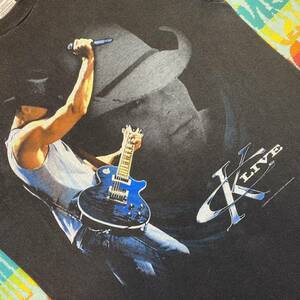 稀少KNIT IN USA DELTA 2006 KENNY CHESNEY Hillbilly Rock Star US Tour Tカントリーミュージシャン ケニー チェズニー全米ツアーTシャツS