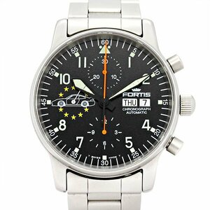 1円～ FORTIS 100本限定 パイロット クロノグラフ プロフェッショナル ポルシェ 597.0011PR メンズ腕時計 自動巻き SS フォルティス