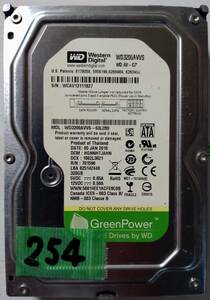 ★HDD-254・255 ２枚組 Western Digital WD3200AVVS-63L2B0 320GB SATA [注意]表示 ジャンク品 【格安発送！(クリックポスト＝185円)】★