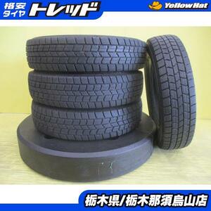 パッソ ブーン kei 中古スタッドレスタイヤ 155/80R13 グッドイヤー アイスナビ7 2021年製 残溝約5.5ｍｍ インチダウンハスラーにも