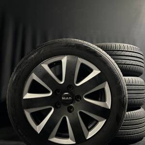 バリ山 ★美品MAK 205/55R16 toyo SD-7 夏タイヤ　7.5J ＋45 5穴PCD112 VW アウディ　ベンツ