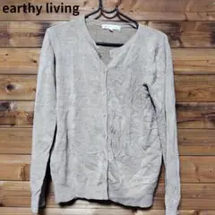 earthy living レディース トップス カーディガン 長袖 L