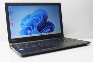 1円スタート ノートパソコン Windows11 WPS office搭載 dynabook B65 15.6インチ DVDマルチ 第7世代 Core i5 SSD256GB メモリ8GB