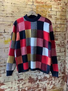 70s Fersild MULCH COLOR DESIGN SWEATER KNIT ヴィンテージ ビンテージ マルチカラー デザインセーター デザインニット 60s 送料無料