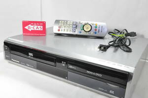 ★地デジ対応★パナソニック DMR-XP21V VHS⇔DVD⇔HDD ダビOKビデオデッキ！リモ付 ダビ動作写真有♪