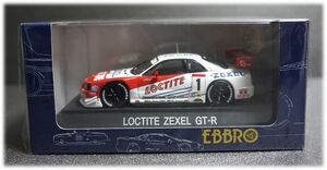 EBBRO 1/43 NISSAN LOCTITE ZEXEL GT-R JGTC 2000 / エブロ ニッサン ロックタイト ペンズオイル ゼクセル ニスモ R34 R32 R33 1/18