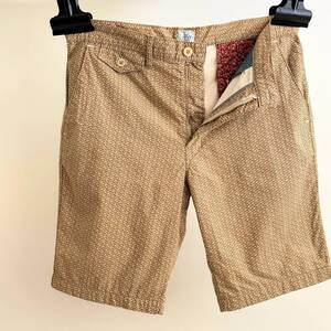 希少《 Vintage Calico / Made in USA / Large 》極上品【 POST OVERALLS LINED MENPOLINI SHORT キャリコ ショーツ L アメリカ製 】