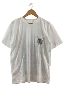 CHROME HEARTS◆ST.BARTH/ポケT/Tシャツ/XL/コットン/WHT