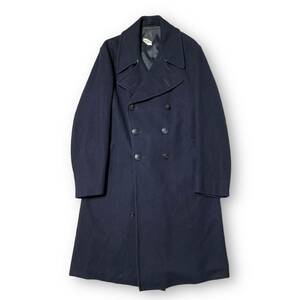 40s ROYAL NAVY OVERCOAT ロイヤルネイビー グレートコート L 店舗受取可