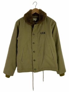 NAVY DEPARTMENT◆デッキジャケット/34/-/KHK/無地/nxsx15122