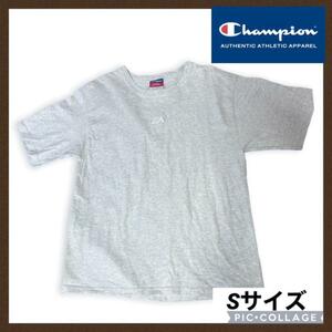 Champion チャンピオン Tシャツ 半袖シャツ S メンズ グレー 灰色 無地T 刺繍タグ 古着 90s ヴィンテージ 送料無料 肉厚 ビッグシルエット