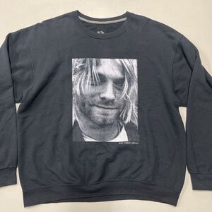 カートコバーン スウェット サイズXL ヴィンテージ ニルヴァーナ KURT COBAIN NIRVANA トレーナー 古着 ブラック 黒　長袖