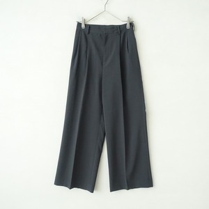 【2024/SS/定価1.3万】スピック&スパン Spick and Span *センタープレスワイドパンツ*34スラックス(33-2412-69)【20A52】