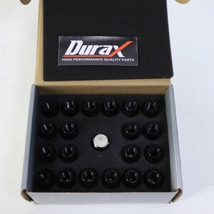 未使用 Durax デュラックス アルミホイールナット レーシングナット 20個セット 黒 ショートタイプ M12×P1.25 BBP125BS★981v20