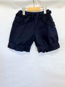 【送料込】【女の子用】ShirleyTemple シャーリーテンプル パンツ 130cm ネイビー ストレッチ素材 ウエストゴム ショートパンツ s3406376