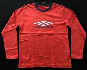 アンブロ キッズ ビッグロゴ デカロゴ カットソー 長袖 Tシャツ ロンT　　UMBRO コットン デサント スポーツ トレーニング 早2140