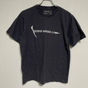 Eddie Bauer エディー・バウアー メンズ 半袖Tシャツ Sサイズ くすみブラック