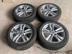 ホンダCR-Z純正夏タイヤホイール4セット195/55R16 16×6J PCD114.3 5穴オフセット45ハブ径69タイヤ年式2020 8分山 必ず説明お読みください