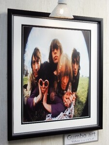 ローリングストーンズ/1968/アート ピク 額装品/Rolling Stones/Brian Jones/Keith Richards/キース・リチャーズ/ロック ストーンズ 写真