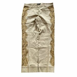 希少 rare 00s DOLCE&GABBANA ドルガバ see through side trousers シースルー サイド パンツ italy 高級 archive アーカイブ