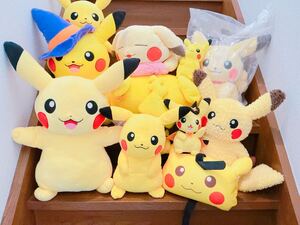 ★1円〜ポケットモンスター ピカチュウ ぬいぐるみ ポケモンセンター プライズ 一番くじ品 まとめて 等身大 くったり 着せ替え 