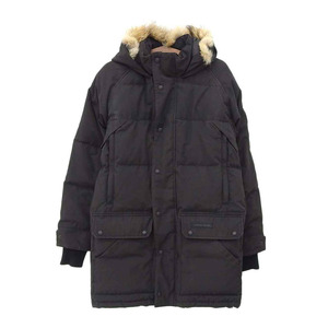 カナダグース エモリー パーカー ファー付き ダウンジャケット メンズ ブラック CANADA GOOSE 中古 【アパレル・小物】