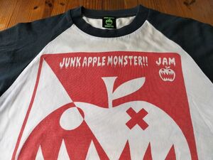 ●JAM アップル プリントTシャツ カットソー ７分袖 ★レディース ・USED ⑭