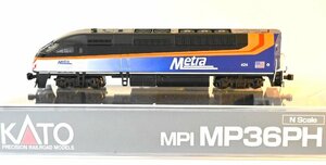 亜鉄社☆新品★ホビセンKATO、176-6124、シカゴ・メトラ MP36PH #424、(ChicagoMETRA)、ディーゼル機関車1輌