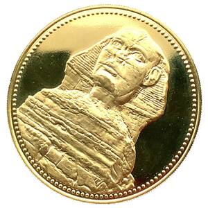エジプト スフィンクス 100ポンド金貨 1990年 17.2g 21.6金 イエローゴールド コレクション