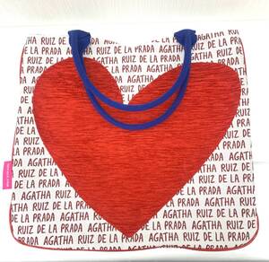 AGATHA RUIZ DE LA PRADA アガタ Big Heart トートバッグ 〇美 品