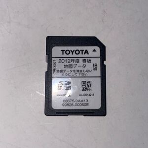 TOYOTA 16GB SDカード付き 2012年度 春版 地図データ ALJD013215