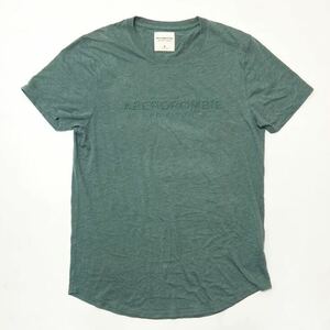 衝撃の1円スタート！ファン待望モデル！【Abercrombie&Fitch アバクロンビー&フィッチ】半袖Tシャツ【サイズM】グリーン soft N-Q91