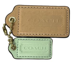 COACH ストラップ キーホルダー レザー　タグ　コーチ