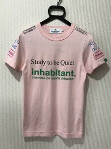 ＊インハビタント inhabitant プリント 半袖 Tシャツ トップス USA XXXS　　　　BJBJ.F