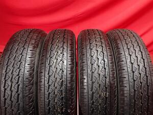 中古タイヤ 145/80R12 80/78N 4本セット ブリヂストン K370 BRIDGESTONE K370 9.5分山★n12 エブリィ NV100 クリッパー ミニキャブ