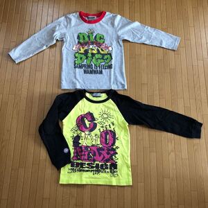 2枚セット　子供120サイズ　ワムワム　コンベックス　薄手長袖Tシャツ 男女兼用　ジュニア