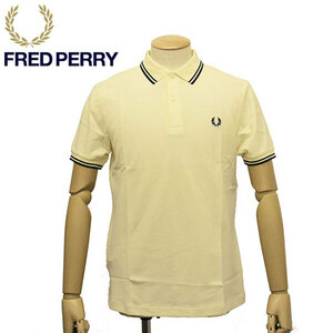 FRED PERRY (フレッドペリー) M3600 TWIN TIPPED FRED PERRY SHIRT ティップライン ポロシャツ FP536 U99ICE CREAM / NAVY / NAVY XL