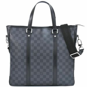 本物 ルイヴィトン LOUIS VUITTON LV タダオ PM ダミエ グラフィット 2WAY ビジネスバッグ ブラック グレー N41259