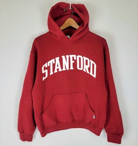 美品 90s MEXICO製 RUSSELL ATHLETIC スウェットパーカー “STANFORD” Mサイズ マルーン 90年代 スタンフォード ラッセル ビンテージ