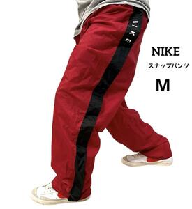 NIKE ナイキ 古着 ナイロンパンツ スナップパンツ サイドライン 激レア