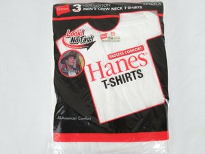 【直接引取不可】K. Hanes/ヘインズ 赤ラベル Tシャツ 3枚パックサイズ XXL(50-52) コットン100％ 1995年 未開封品