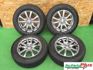 ★2973AMZ　TRGバーン　14×5.0J 4/100 +39　YOKOHAMA　iG60　175/65R14　冬セット　4本　中古