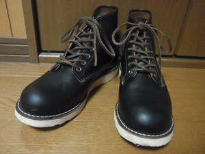 242-124/良品/2013年/REDWING/レッドウィング/9870/ブラック クローンダイク/茶芯/プレーントゥ/アイリッシュセッター/8.5D/26.5cm